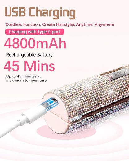 Mini Wireless Hair Straightener